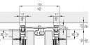 HAWA 23224 Concepta spojovací profil 110mm, 900mm