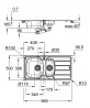 GROHE 31564SD1 Drez K200 60-S 965 x 500mm nerez oceľ, kartáčovaná