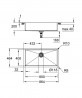 GROHE 31580SD1 Drez K700 90-S 864 x 464mm nerez oceľ, kartáčovaná