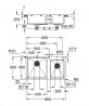 GROHE 31855SD0 Drez K700 90-S 860 x 500mm nerez oceľ, kartáčovaná