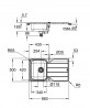 GROHE 31571SD1 Drez K500 45-S 860 x 500mm nerez oceľ, kartáčovaná