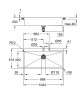 GROHE 31586SD1 Drez K800 120-S 1024 x 510mm nerez oceľ, kartáčovaná
