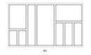 príborník SKY 500/90 (822 x 474 mm) antracit