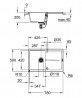 GROHE 31639AP0 Drez K400 50-C 780 x 500mm granitová čierna