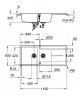 GROHE 31643AP0 Drez K400 80-C 1160 x 500mm granitová čierna