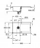 GROHE 31644AP0 Drez K500 50-C 860 x 500mm granitová čierna