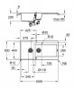 GROHE 31646AP0 Drez K500 60-C 1000 x 500mm granitová černá