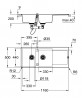 GROHE 31647AP0 Drez K500 80-C 1160 x 500mm granitová čierna