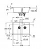 GROHE 31657AP0 Drez K700 90-C 838 x 559mm drez vľavo granitová čierna