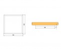 LED bodovka CIRAT 12V 3W alu biela teplá
