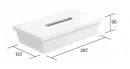 GOLLINUCCI Box na papierové vreckovky biely