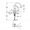 GROHE 30577000 bateria BauClassic C-výpusť chrom
