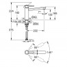 GROHE 30576000 bateria BauClassic so stredne vysokou výpusťou chrom