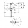 GROHE 30575000 bateria BauClassic s nízkou výpusťou chrom
