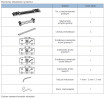 SEVROLL 05808 Concordia sada kování pro dvoje dveře,1150-1750mm,15-22mm, 20 kg