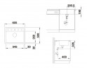 BLANCO 515095 Drez DALAGO 6-F kávová s excentrom SILGRANIT® PuraDur®