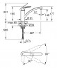GROHE 30260003 batéria Eurosmart nízká výpusť chróm
