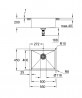 GROHE 31574AL1 drez K700U Nerez PVD kartáčovaná Hard Graphite