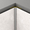 Rocko Tiles vnútorný rohový profil STRIEBORNÝ 2,8 m
