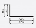SEVROLL 02456 uholník18x36mm 3m oliva
