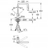 GROHE 32322AL2 bateria Minta U-výpusť vytah. sprška kartáčovaná Hard Graphite