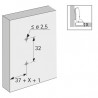 HETTICH 9075088 podložka 8099 D=5 excenter predmontovaná skrutka