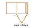 HAWA 27643 Folding Concepta 25 1851-2600mm čierna pravá