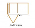 HAWA 27642 Folding Concepta 25 1851-2600mm čierna ľavá