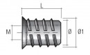Matica závrtná s límcom BU06 - M10x18mm