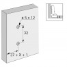 HETTICH 9071629 montážna podložka Sensys D=8 euroskrutka