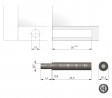IF K-Push krátky s magnetom a adaptérom biely