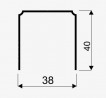 SEVROLL 01248 Single horné  vedenie 3m oliva