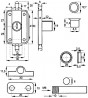 K-SISO 7080 Zámok rozvorový + 2x tyč 1000 mm