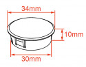 StrongLumio vypínač/stmievač - nízká hĺbka - 3PIN, čierny