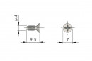 IF-skrutka  Maori M4x9,5 PZ2 zápustná hlava zinok  biely