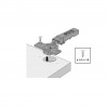 HETTICH 9313260 Novisys 105° TB45 polonaložený, skrutka, PTO