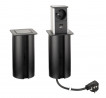 StrongPower PowerUp zásuvka, 1x230V, USB A/C nabíjanie, čierna, Fr