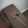VersaHit Dual 1x 230V, USB A+C 5V brúsený hliník, Francúzska