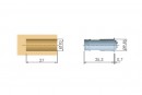 IF-zápustný magnet K-Lock 10x27mm antracit