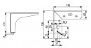 StrongLegs nábytková noha FS003, 130mm, imitácia nerezi