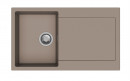 StrongSinks S3 Drez granit ZALA 860, rozmer 860 x 500 mm, s odkvapávačom, hnedý