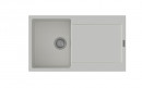 StrongSinks S3 Drez granit ZALA 860, rozmer 860 x 500 mm, s odkvapávačom, biely