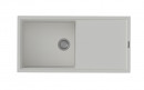 StrongSinks S3 Drez granit Labe 1000, rozmer 1000 x 500 mm, s odkvapávačom,biely