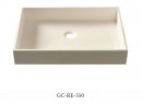 GETACORE umývadlo GC-RE-550 GC2011 Titan White bez prepadu