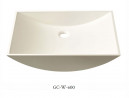 GETACORE umývadlo GC-W-600 GC2008 Davos White s prepadom