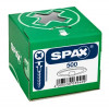 SPAX krytka vrutu TXS biela (500ks)