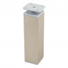 StrongLegs nábytková noha FA009, 150Rmm, imitácia nerezi/šivý plast