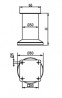 StrongLegs nábytková noha FS001, 200Rmm, biela lesklá