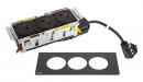 K-LEGRAND Disq´ln 2x230V+1xUSB A/C,čierna/čierna
