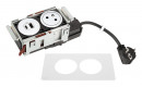 K- LEGRAND Disq´In 1x 230V + 1x USB A/C, biela/biela